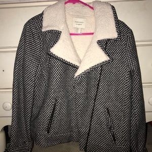 Faux sheep fur jacket